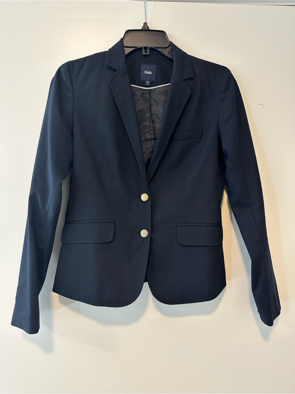 GAP Women's Dark Navy Two-Button Tailored Blazer